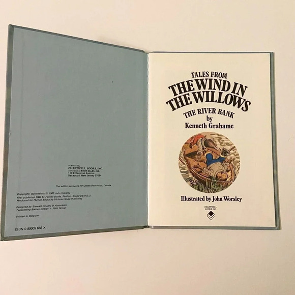 Vintage 1983 Tales From The Wind In The Willow The River Bank Kenneth Grahame - Picture 6 of 13